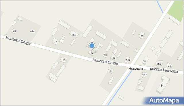 Huszcza, Huszcza Pierwsza, 41, mapa Huszcza