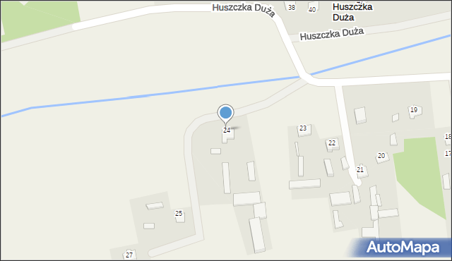 Huszczka Duża, Huszczka Duża, 24, mapa Huszczka Duża