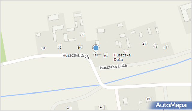 Huszczka Duża, Huszczka Duża, 38, mapa Huszczka Duża