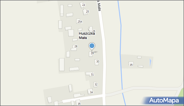 Huszczka Mała, Huszczka Mała, 29, mapa Huszczka Mała