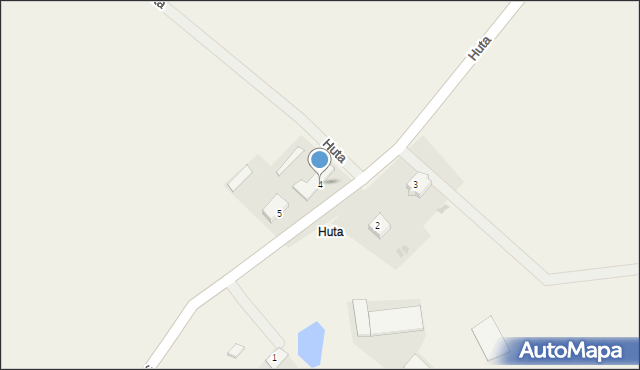 Huta, Huta, 4, mapa Huta