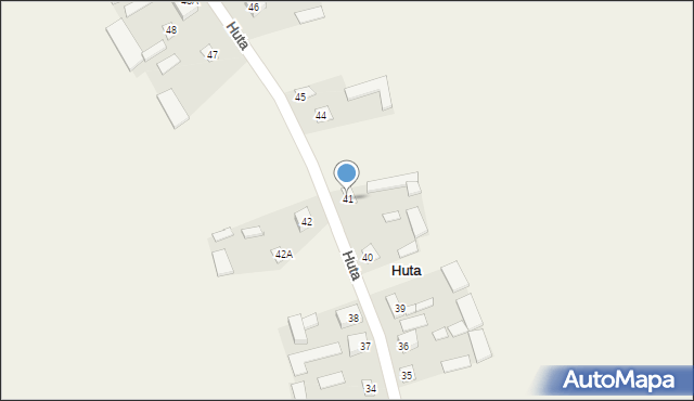 Huta, Huta, 41, mapa Huta