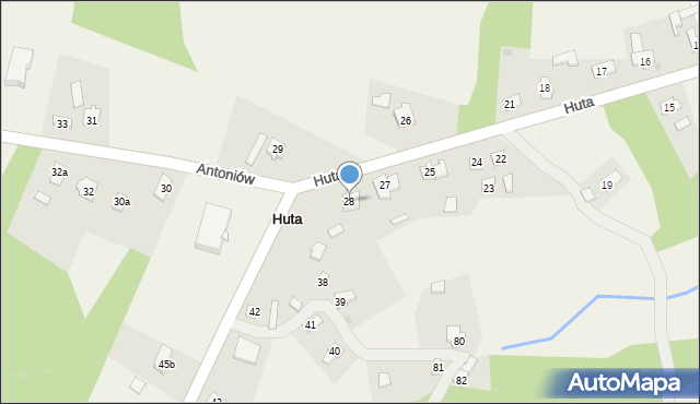 Huta, Huta, 28, mapa Huta