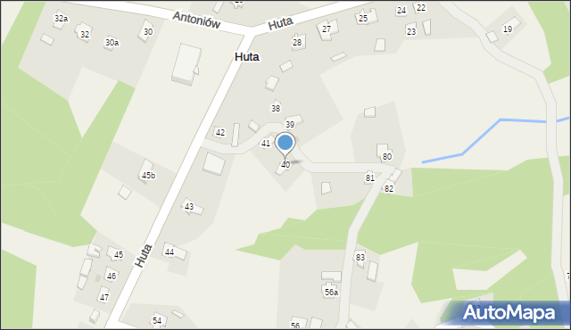 Huta, Huta, 40, mapa Huta