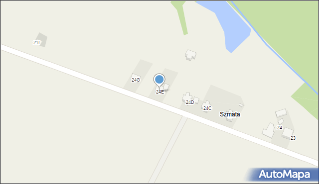 Huta, Huta, 24E, mapa Huta