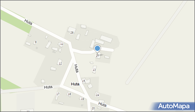 Huta, Huta, 27, mapa Huta