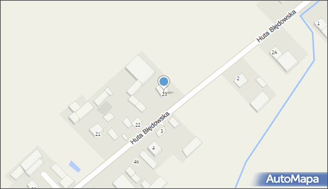 Huta Błędowska, Huta Błędowska, 23, mapa Huta Błędowska