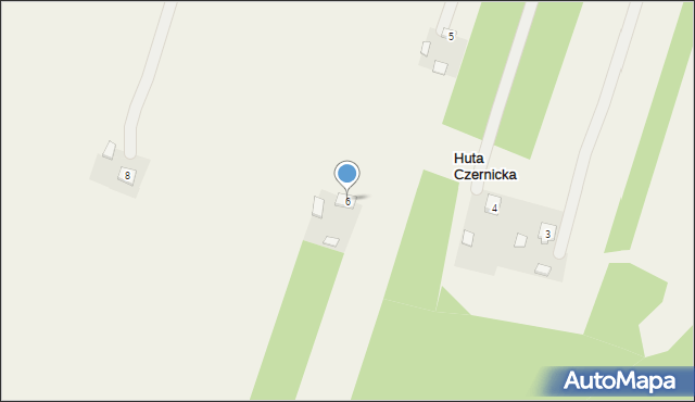 Huta Czernicka, Huta Czernicka, 6, mapa Huta Czernicka