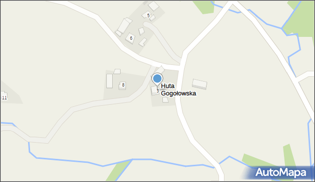 Huta Gogołowska, Huta Gogołowska, 3, mapa Huta Gogołowska