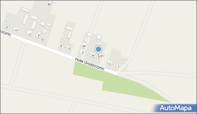 Huta Gruszczyno, Huta Gruszczyno, 3, mapa Huta Gruszczyno