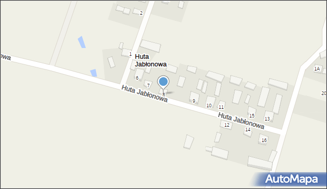 Huta Jabłonowa, Huta Jabłonowa, 8, mapa Huta Jabłonowa