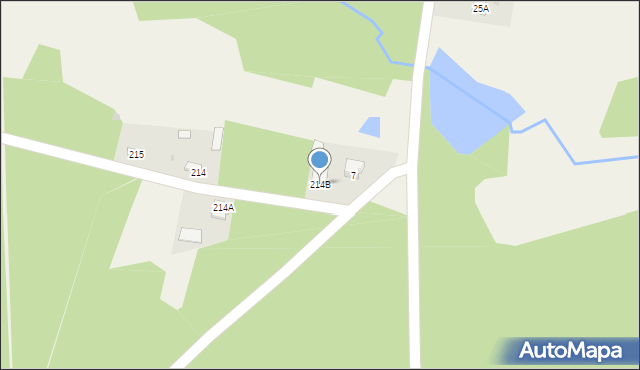 Huta Komorowska, Huta Komorowska, 214B, mapa Huta Komorowska