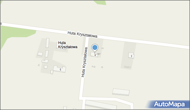 Huta Kryształowa, Huta Kryształowa, 4, mapa Huta Kryształowa