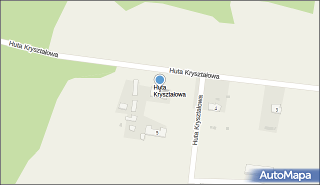 Huta Kryształowa, Huta Kryształowa, 6, mapa Huta Kryształowa