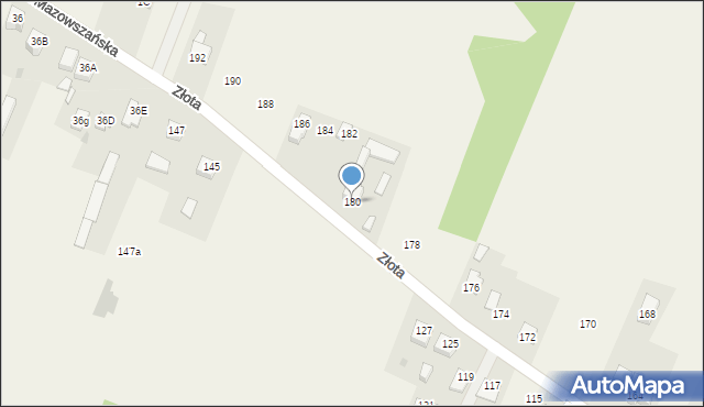 Huta Mazowszańska, Huta Mazowszańska, 1, mapa Huta Mazowszańska