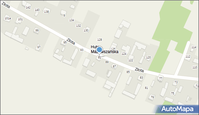 Huta Mazowszańska, Huta Mazowszańska, 8, mapa Huta Mazowszańska