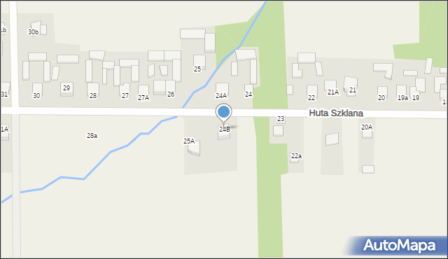 Huta Podłysica, Huta Podłysica, 24B, mapa Huta Podłysica