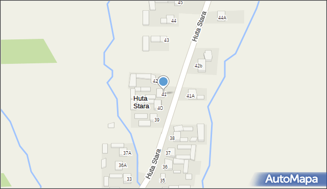 Huta Stara, Huta Stara, 41, mapa Huta Stara