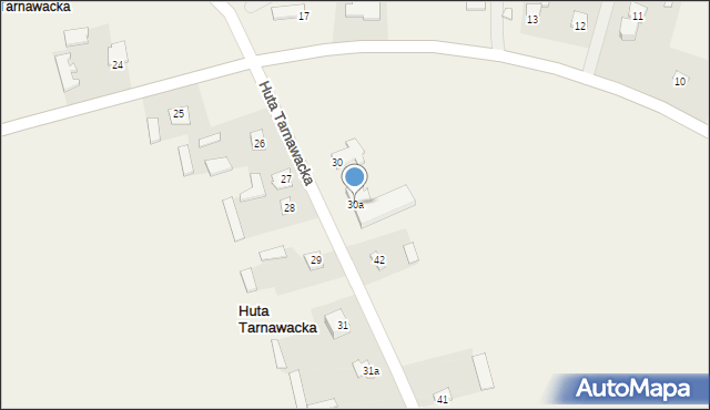 Huta Tarnawacka, Huta Tarnawacka, 30a, mapa Huta Tarnawacka