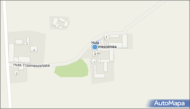 Huta Trzemeszeńska, Huta Trzemeszeńska, 6, mapa Huta Trzemeszeńska