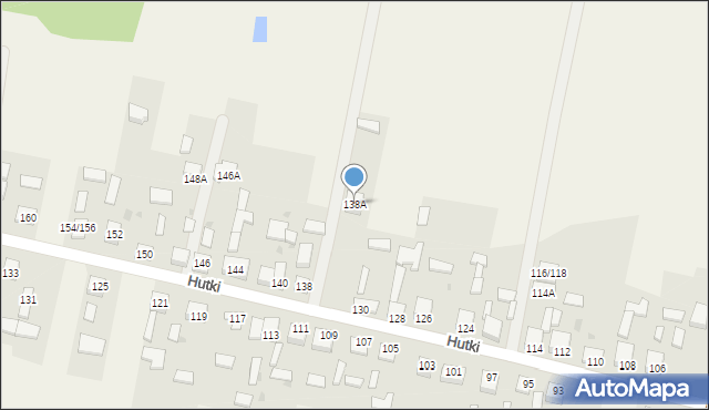 Hutki, Hutki, 138A, mapa Hutki