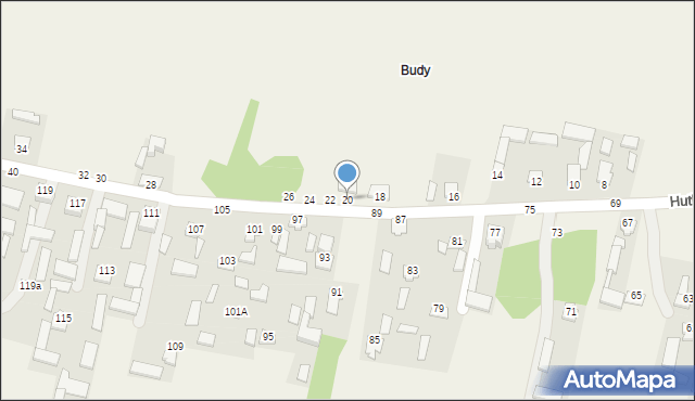 Hutków, Hutków, 20, mapa Hutków