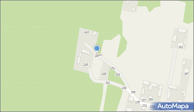 Hutków, Hutków, 247, mapa Hutków