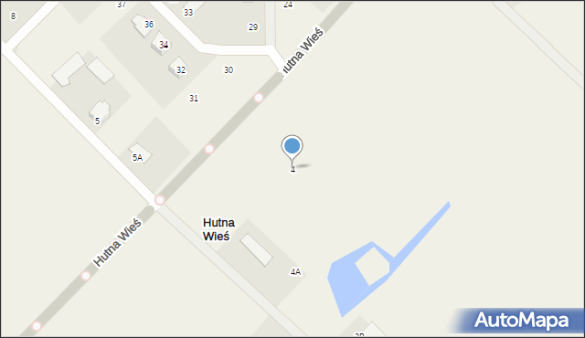 Hutna Wieś, Hutna Wieś, 4, mapa Hutna Wieś