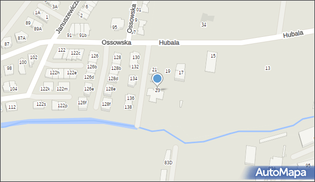 Kobyłka, Hubala Henryka, mjr., 23, mapa Kobyłka
