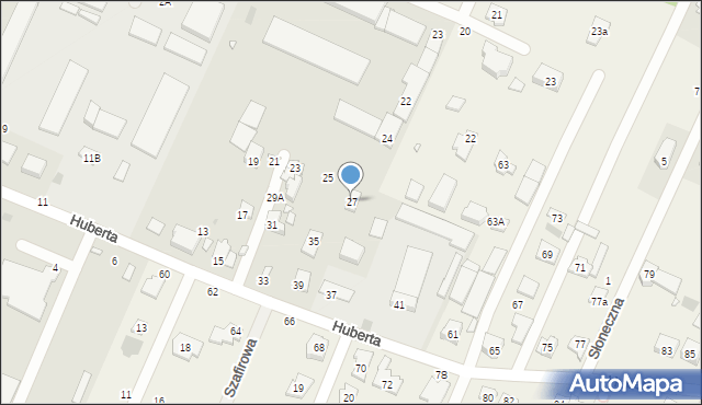 Mińsk Mazowiecki, Huberta Jana, dr., 27, mapa Mińsk Mazowiecki