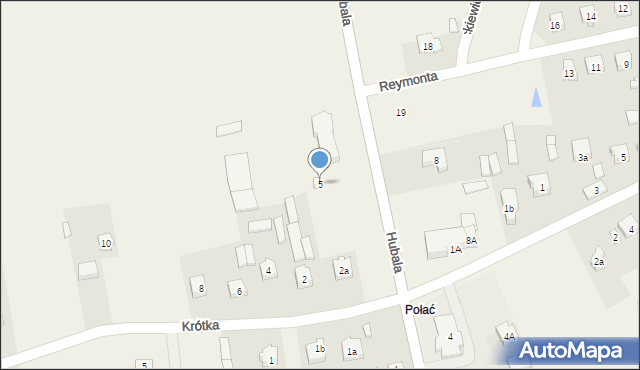 Mniszków, Hubala Henryka, mjr., 5, mapa Mniszków