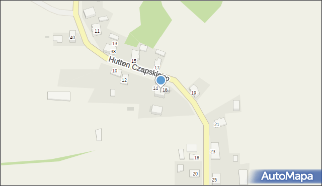 Opalenie, Hutten Czapskiego Jakuba, 34, mapa Opalenie