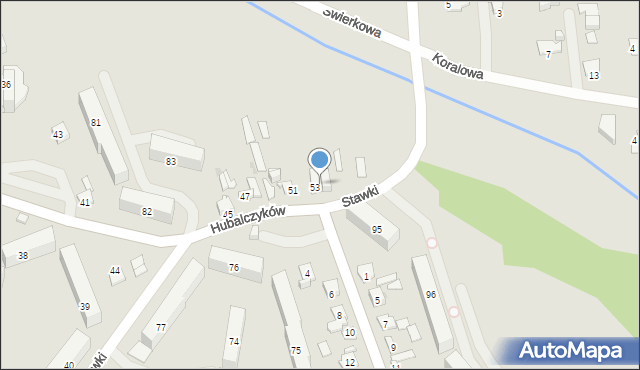 Ostrowiec Świętokrzyski, Hubalczyków, 55, mapa Ostrowiec Świętokrzyski