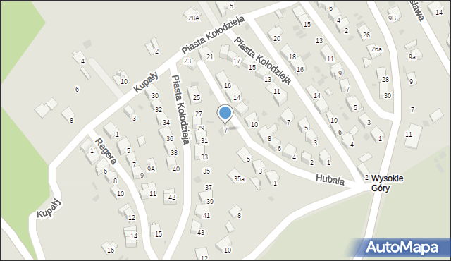 Przemyśl, Hubala Henryka, mjr., 7, mapa Przemyśla