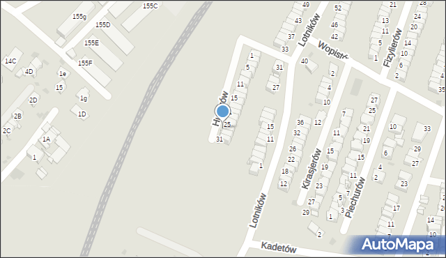 Radzionków, Huzarów, 27, mapa Radzionków