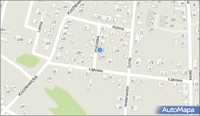 Ruda Śląska, Huculska, 2, mapa Rudy Śląskiej