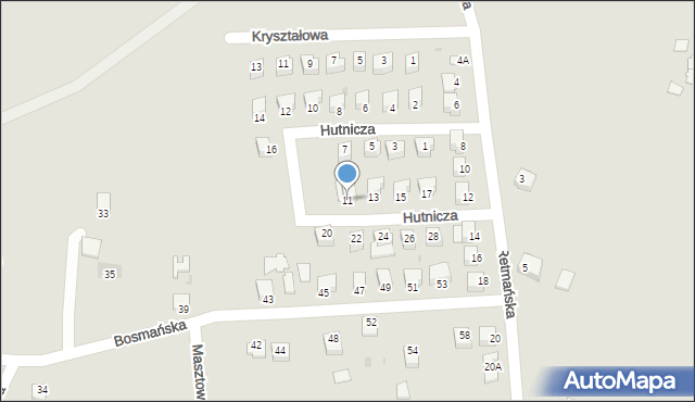 Sandomierz, Hutnicza, 11, mapa Sandomierza