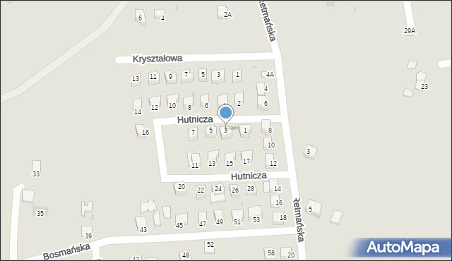 Sandomierz, Hutnicza, 3, mapa Sandomierza