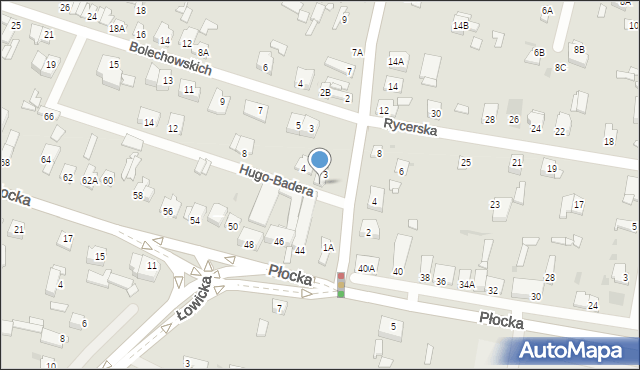 Sochaczew, Hugo-Badera Kazimierza, 2, mapa Sochaczew
