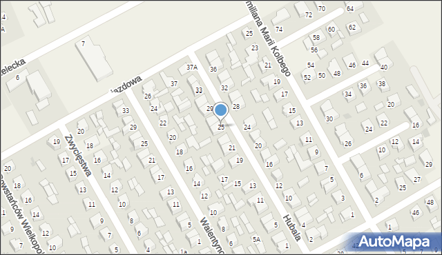 Święciechowa, Hubala Henryka, mjr., 25, mapa Święciechowa