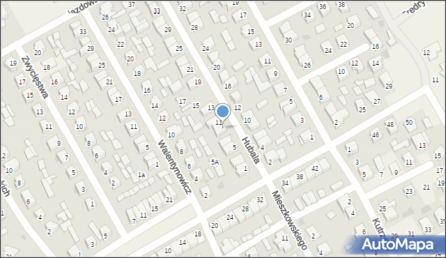 Święciechowa, Hubala Henryka, mjr., 9, mapa Święciechowa