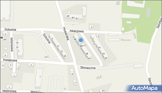 Świętoszów, Husarska, 4D, mapa Świętoszów