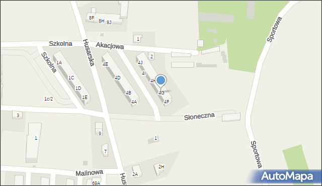 Świętoszów, Husarska, 4G, mapa Świętoszów