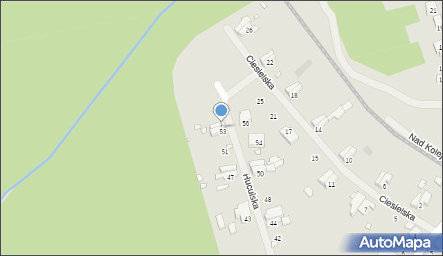 Szczecin, Huculska, 55, mapa Szczecina