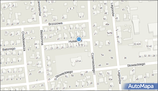 Tomaszów Mazowiecki, Husarska, 5, mapa Tomaszów Mazowiecki