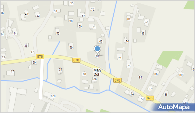 Hyżne, Hyżne, 64, mapa Hyżne