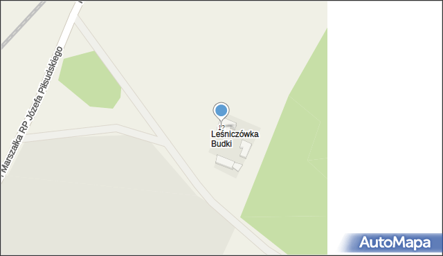 Biała Piska, I Marszałka RP Józefa Piłsudskiego, 12, mapa Biała Piska