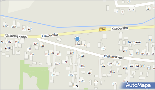 Dąbrowa Górnicza, Idzikowskiego Ludwika, mjr., 117B, mapa Dąbrowa Górnicza