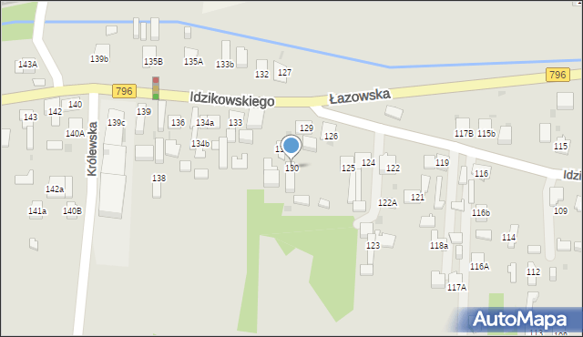 Dąbrowa Górnicza, Idzikowskiego Ludwika, mjr., 130, mapa Dąbrowa Górnicza