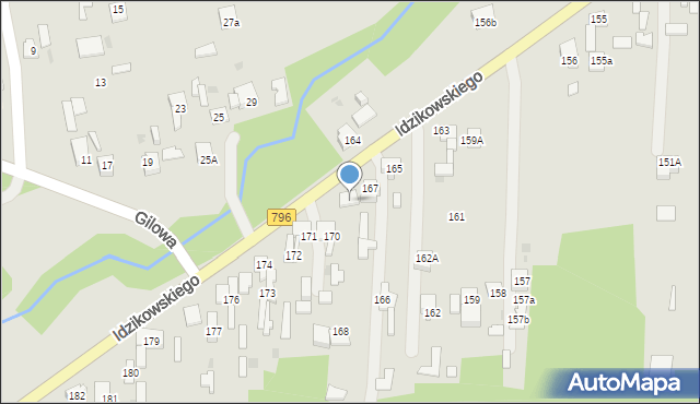 Dąbrowa Górnicza, Idzikowskiego Ludwika, mjr., 169, mapa Dąbrowa Górnicza